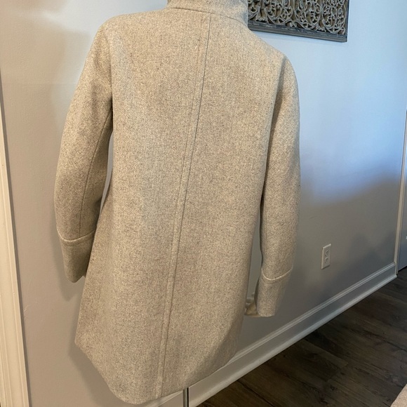 😍 NEW J. Crew City Winter Wool Jacket Coat Grey Size 4 - Picture 6 of 9